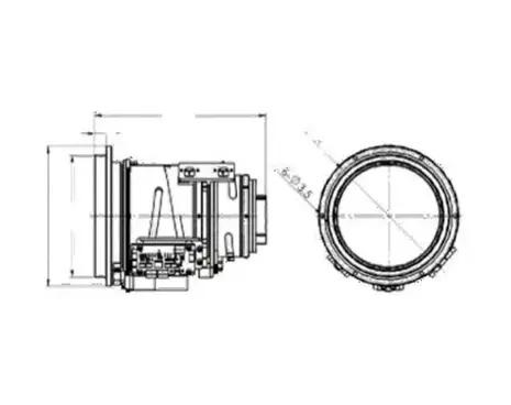 LWIR Continuous Zoom Lens 25-75mm/F1.0 MAX-ILWL2575-8