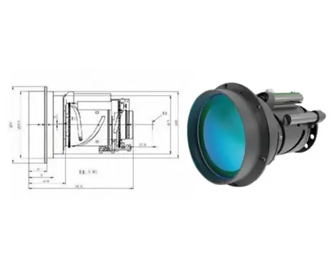 Mid-Wave Infrared Continuous Zoom Lens 10mm-300mm MAX-MIL10300-3