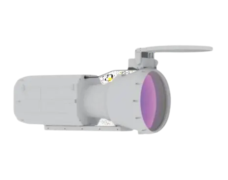 MWIR Continuous Zoom Lens 150-1500mm | F/5.5 MAX-MIL1501500-5.5