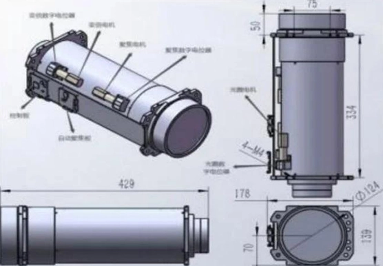 visible continuous zoom lens 25 1200mm
