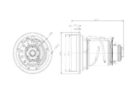 lwir continuous zoom lens 25 225mm
