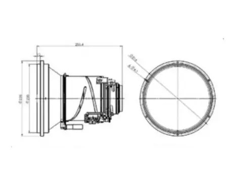LWIR Continuous Zoom Lens 30-180mm/F1.4 MAX-ILWL30180-8