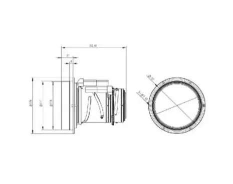 LWIR Continuous Zoom Lens 22.5-90mm/F1.1 MAX-ILWL2290-8