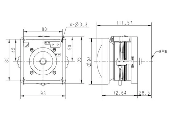 lwir cooled electric focus lens 100mm