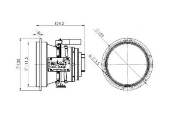 lwir electric focus lens 100mm