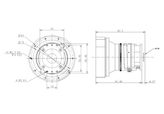 long wave infrared uncooled electric focus lens 85mm