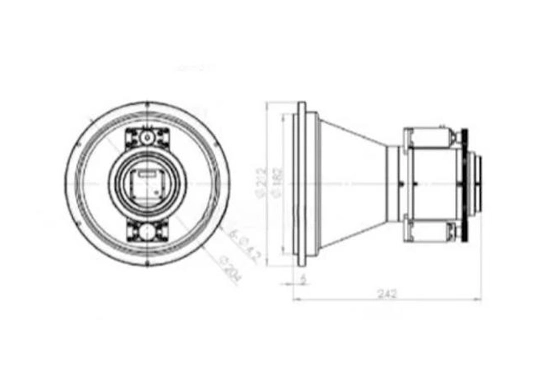 lwir electric focus lens160mm