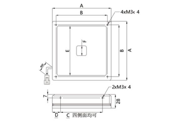 square shadowless light
